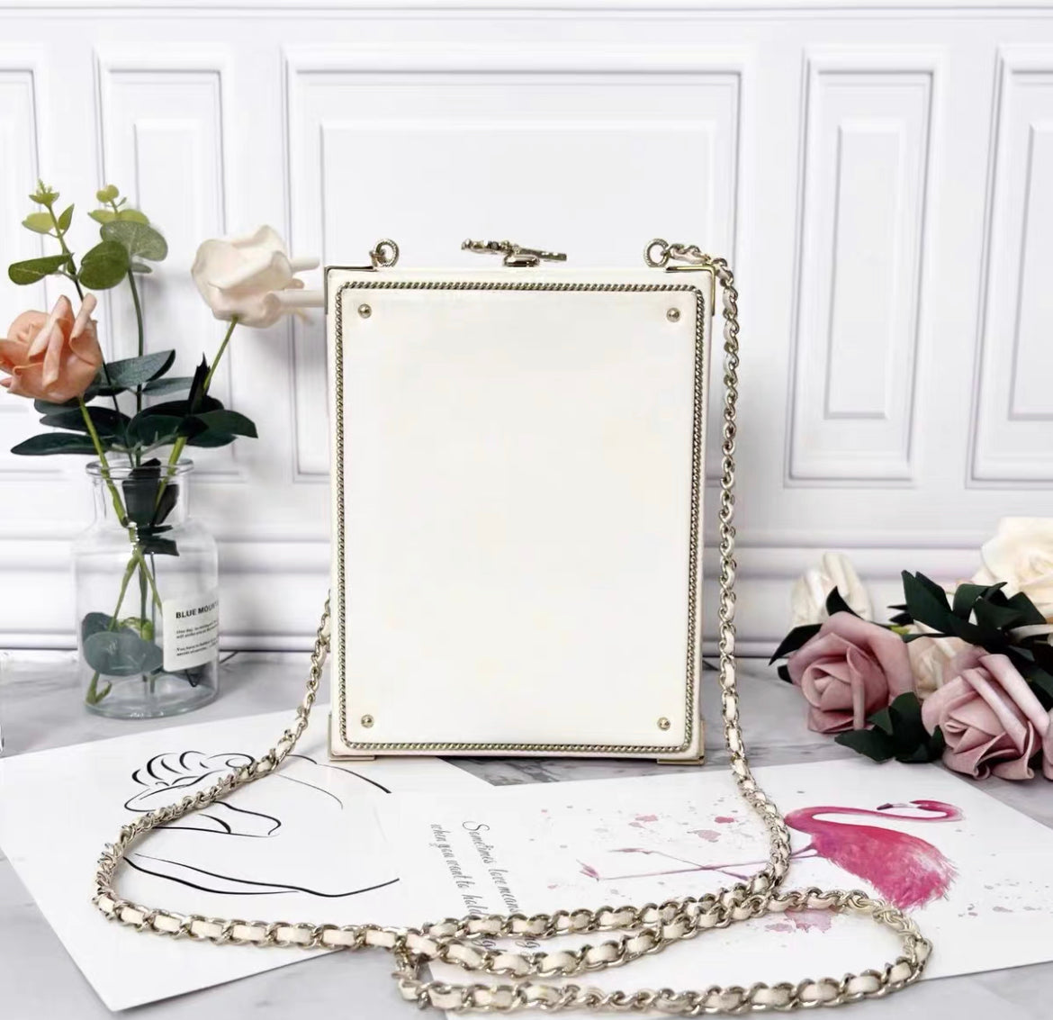 Chanel Luxury Lambskin Gold Handbag Style 5