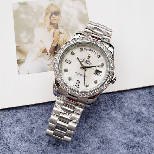 Rolex Day-Date 40mm White Dial Silver