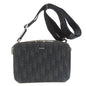 Christian Dior Shoulder Bag canvas black Oblique Women