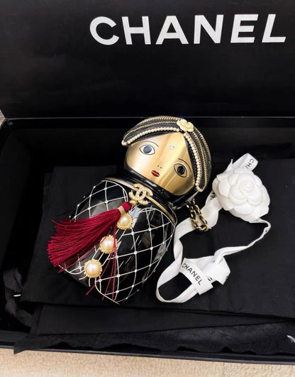 Chanel Luxury Leather Black Clutch Style 2