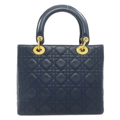 Christian Dior Handbag Calfskin Navy Lady Dior 2WAY Women