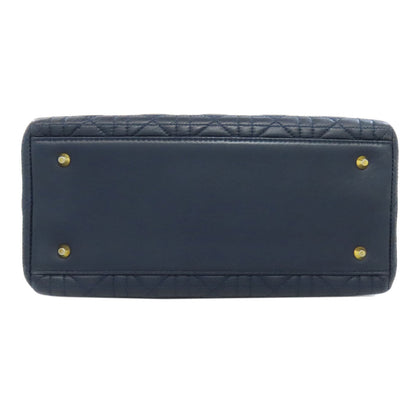 Christian Dior Handbag Calfskin Navy Lady Dior 2WAY Women