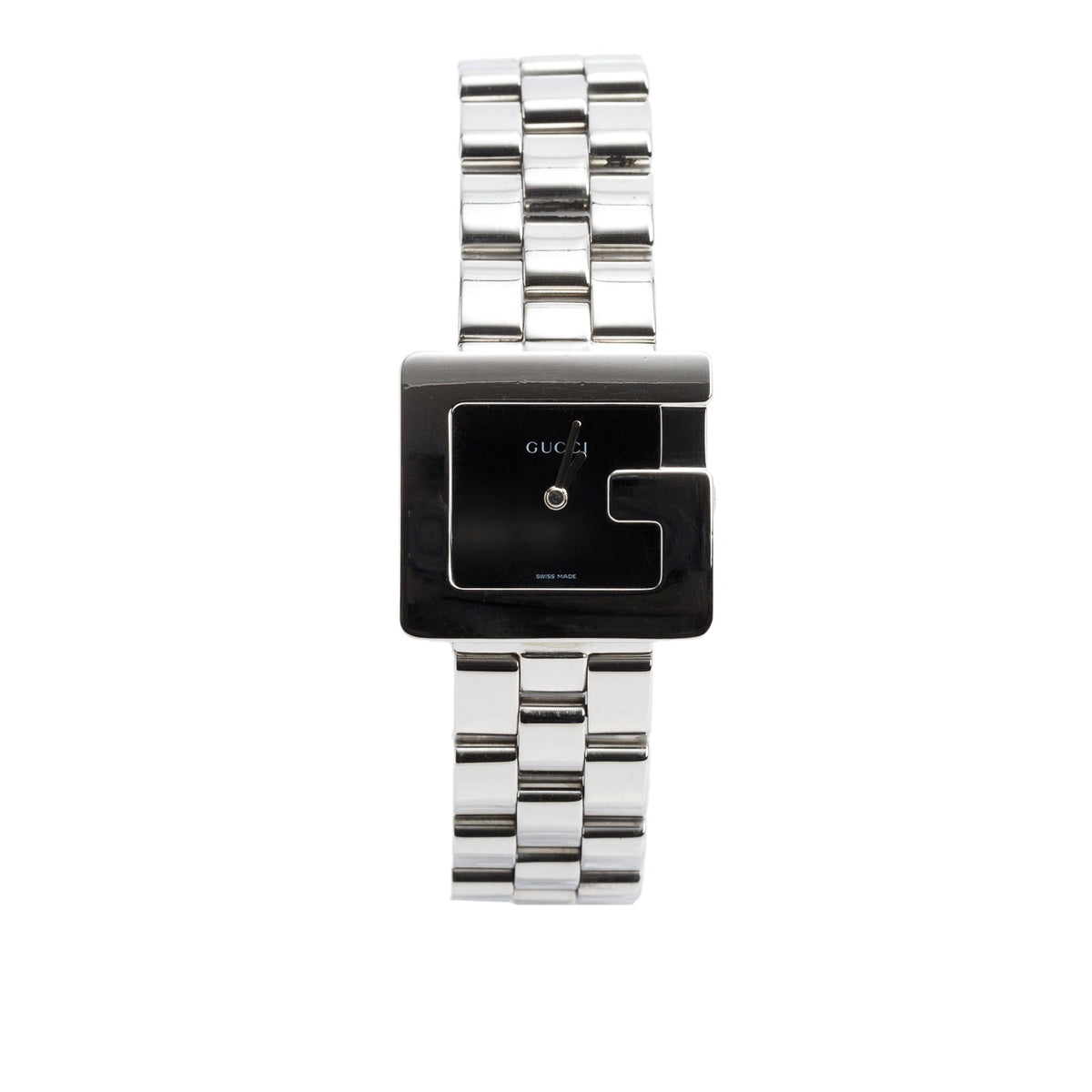 Gucci Stainless Steel 3600J Series 27 MM Quartz Watch Black Dial