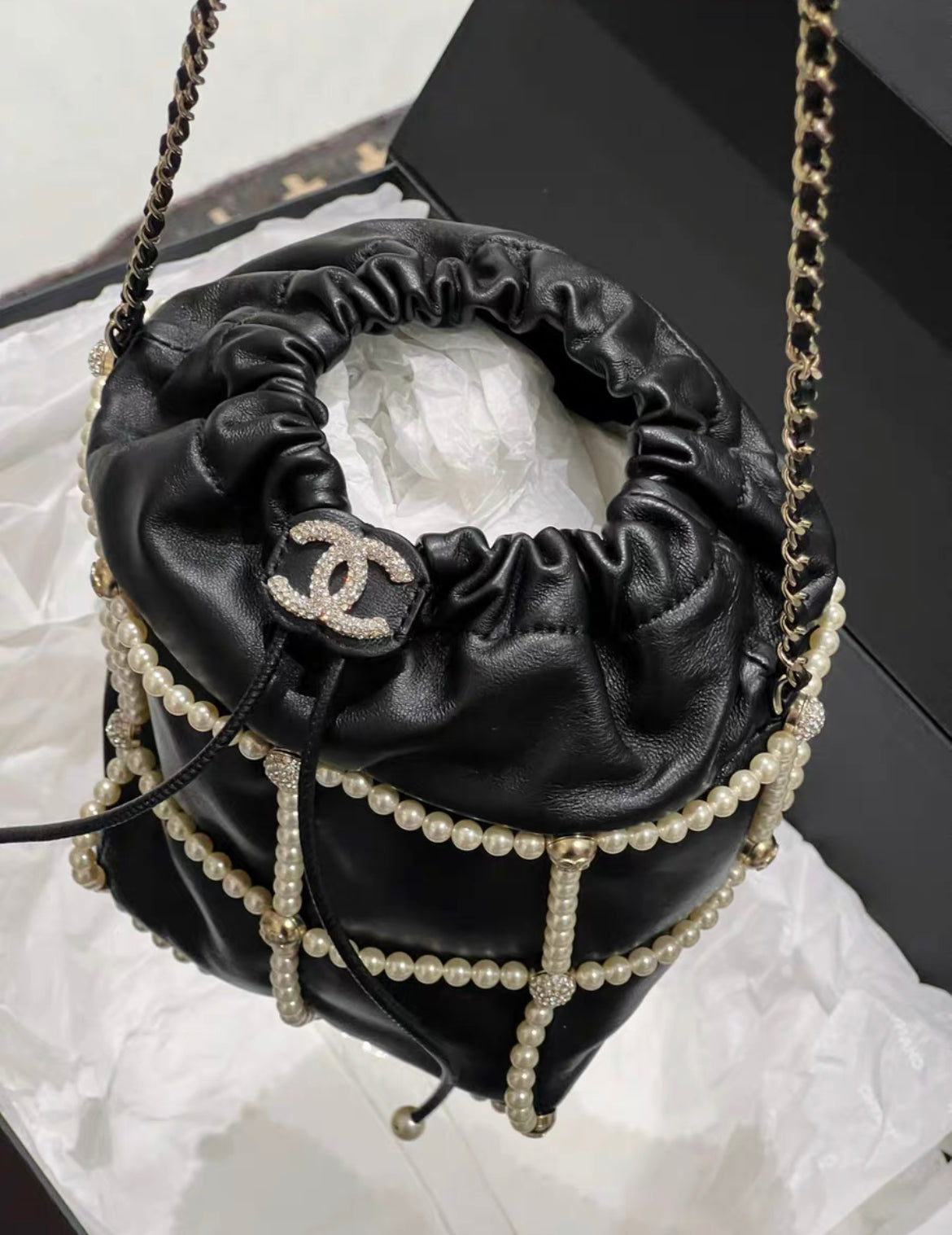 Chanel Luxury Lambskin Black Handbag Lambskin