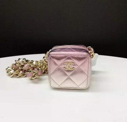 Chanel 22S Pink Square Mini Bag