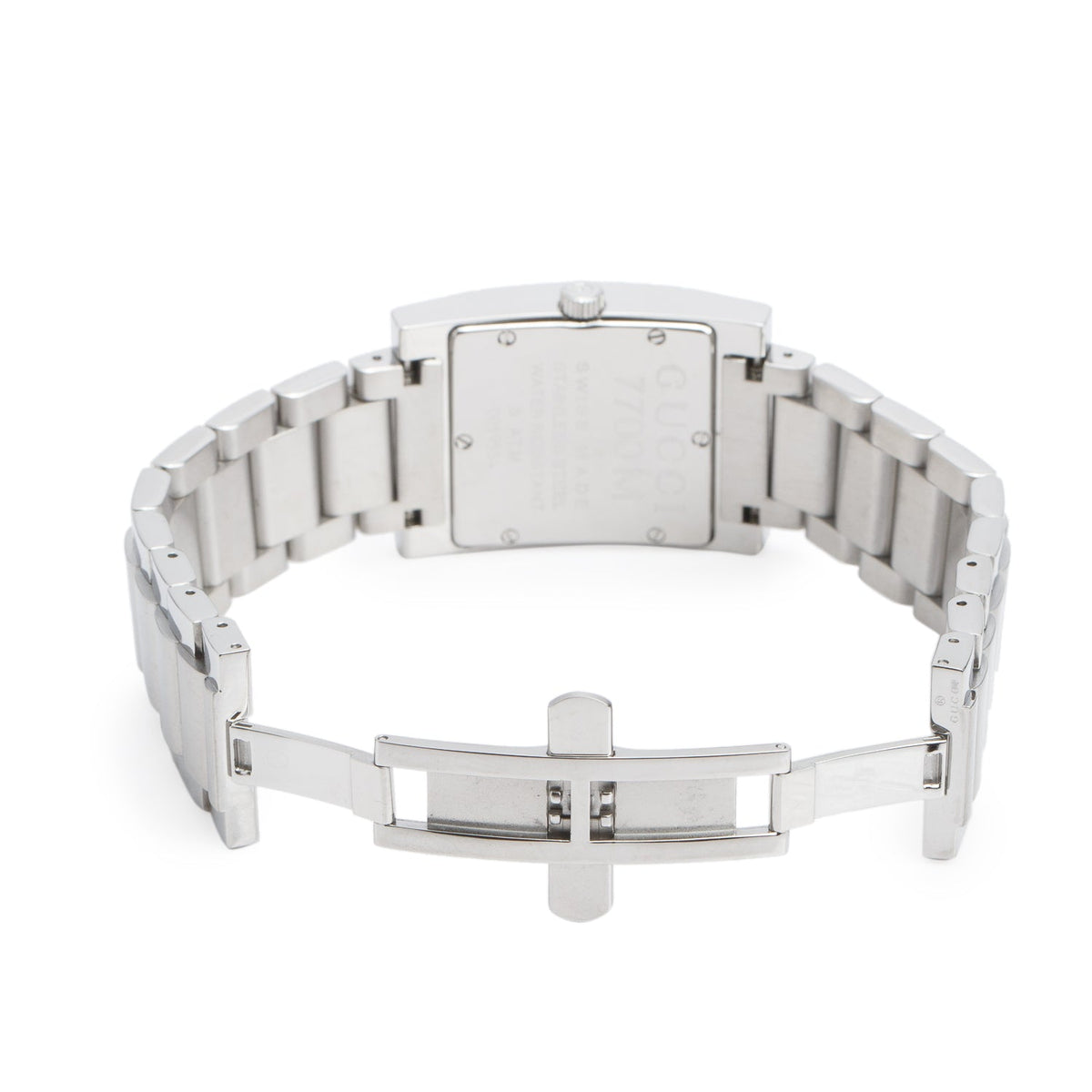 Gucci Stainless Steel 7700 Series Quartz Watch Blue Dial