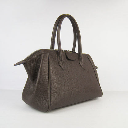 Luxury Hermes Paris Bombay Victoria Handbag Dark Coffee
