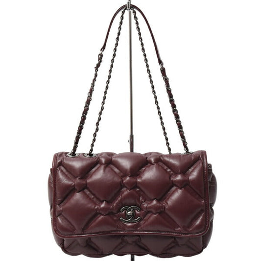 Chanel Bubble Quilt Lambskin 2way Shoulder Bag