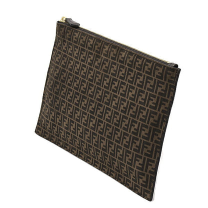 Fendi Zucca Leather Clutch Bag