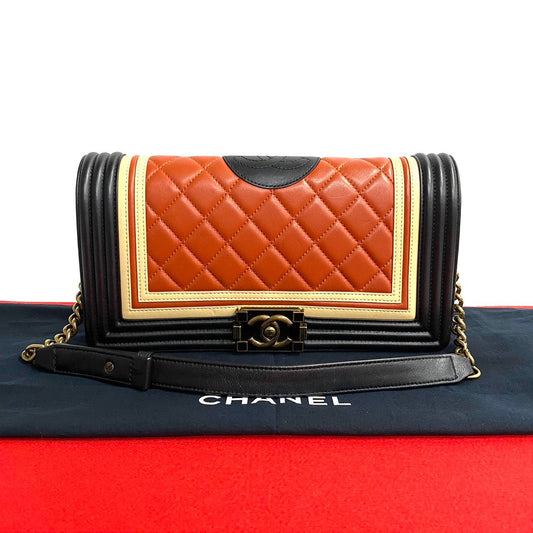 Chanel Boy Lambskin Shoulder Bag Style 2