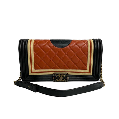 Chanel Boy Lambskin Shoulder Bag Style 2