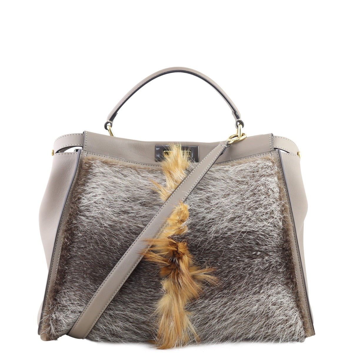 Fendi Fox & Nutria Fur Peekaboo Large
