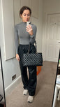 Chanel Caviar Black Silver Tote