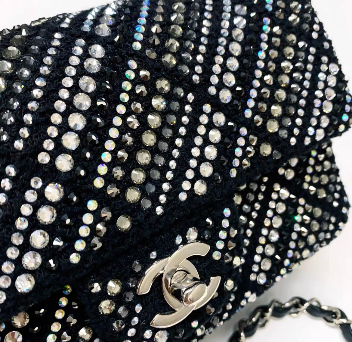 Chanel Chanel 22 Tweed Black Shoulder Bag