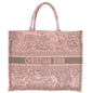 Christian Dior Tote Bag canvas pink book tote large