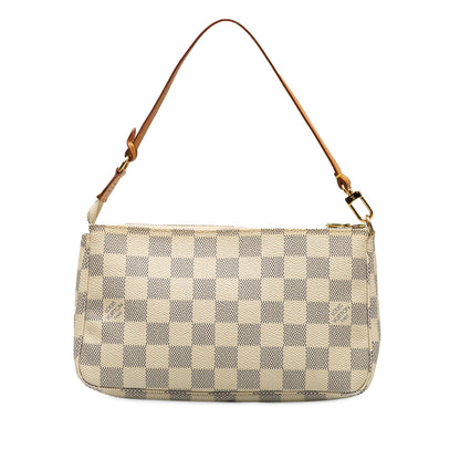 Beige Louis Vuitton Damier Azur Pochette Accessoires