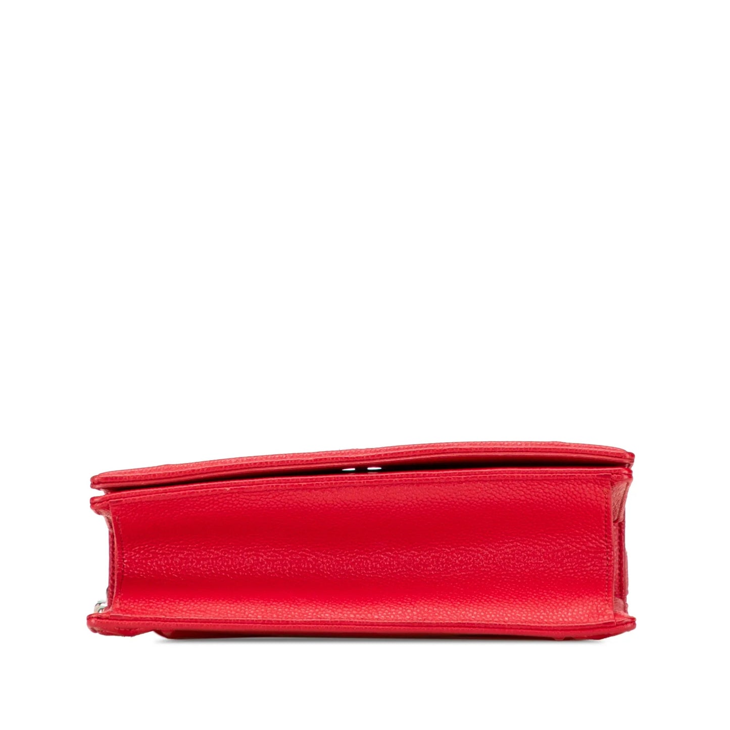 Red Dior Small Grained Calfskin Diorama Flap Crossbody Bag
