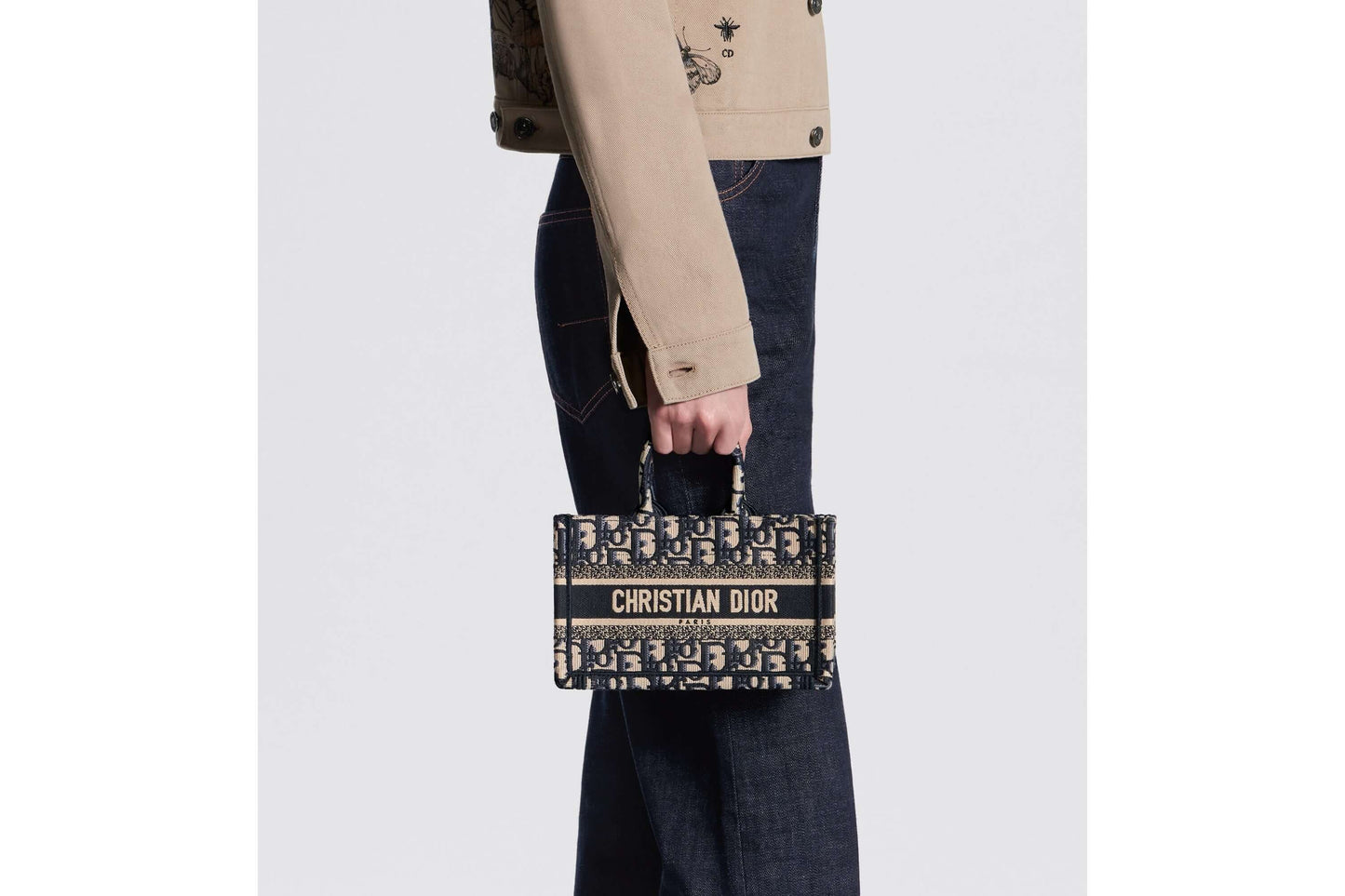 Dior Book Tote Leather Mini Tote Bag