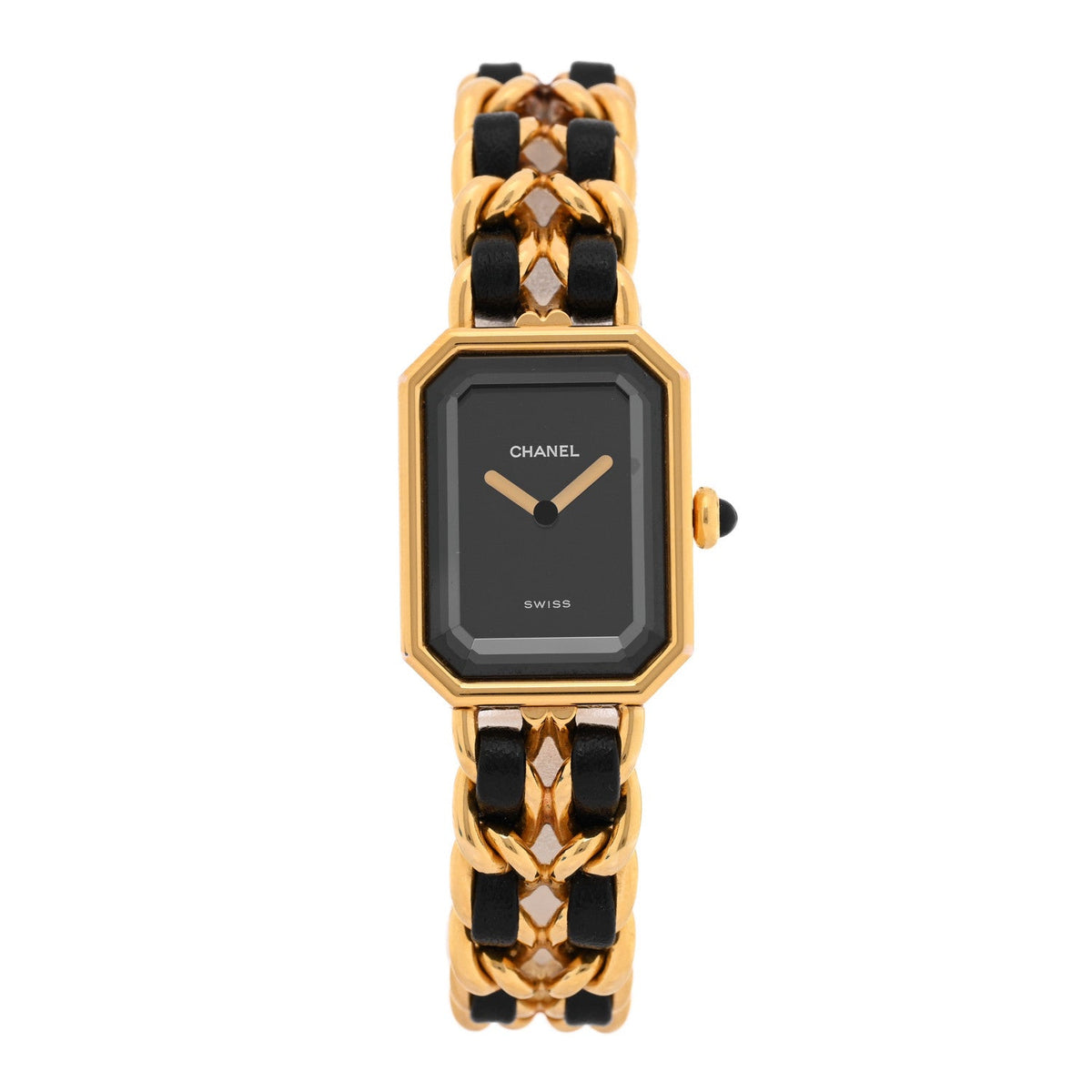 Stainless Steel Lambskin 20mm Chain Premiere Quartz Watch Gold L