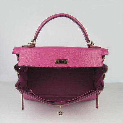 Luxury Hermes Kelly 32Cm Togo Leather Handbag 6108 Peach Golden