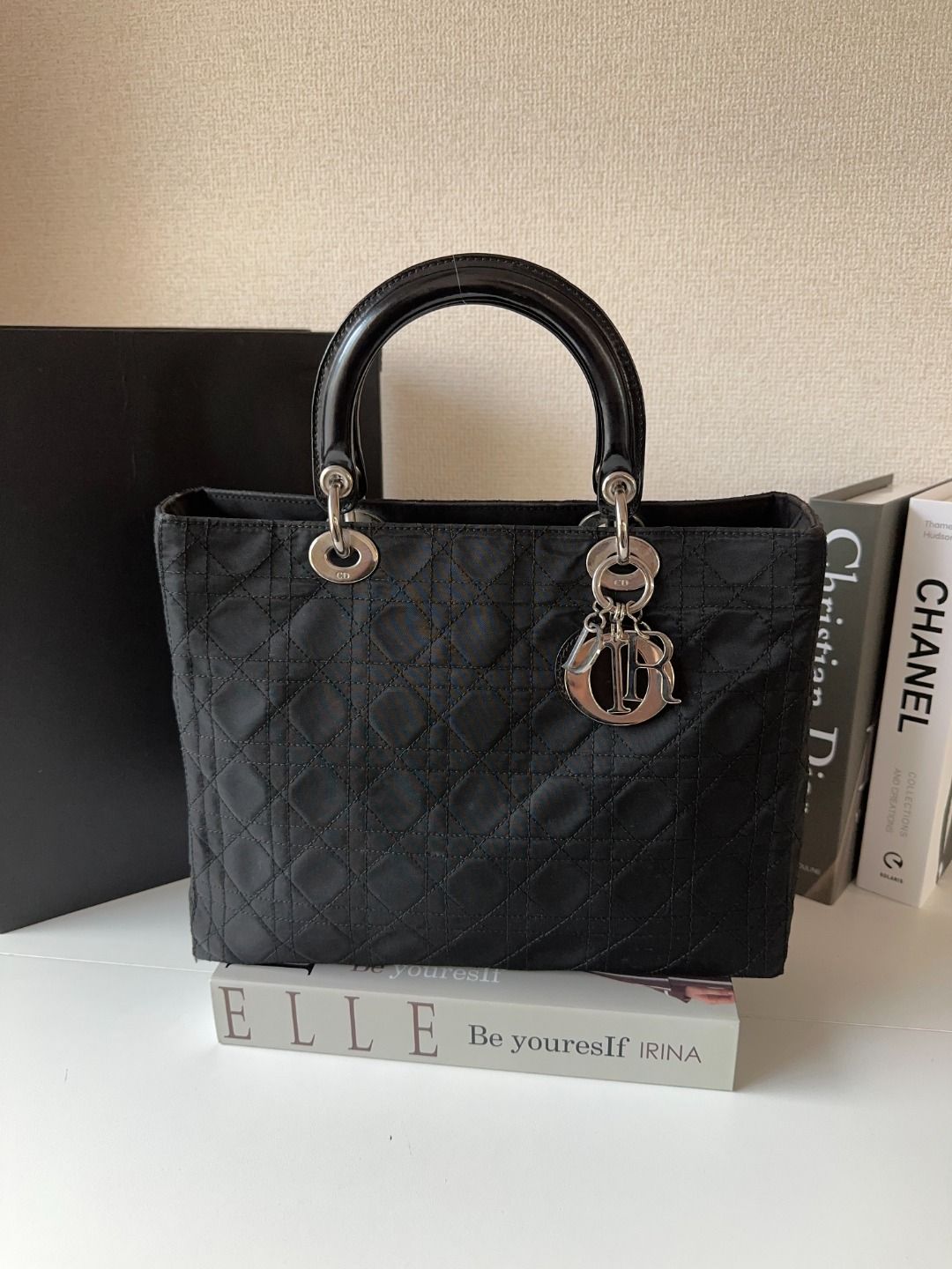 Christian Dior Cannage Top Handle Bag - Black Handle Bags Handbags Mr06082025X838