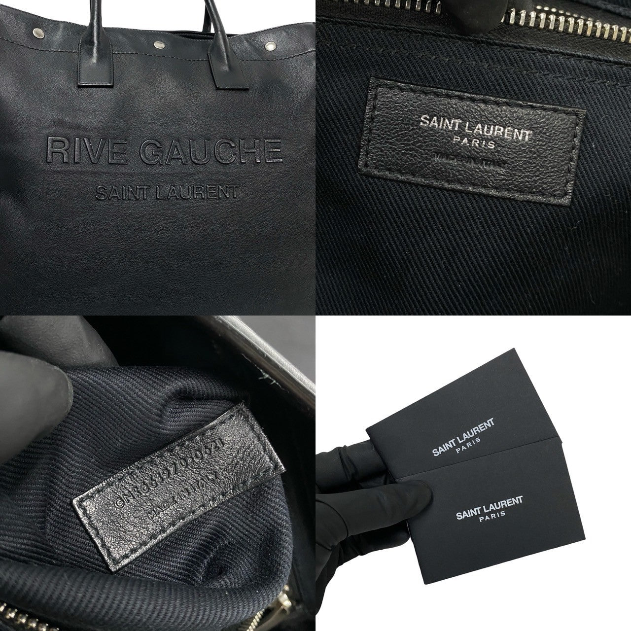 Yves Saint Laurent Leather Rive Gauche Tote