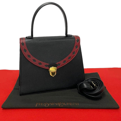 Saint Laurent Leather Red Handbag Style 24