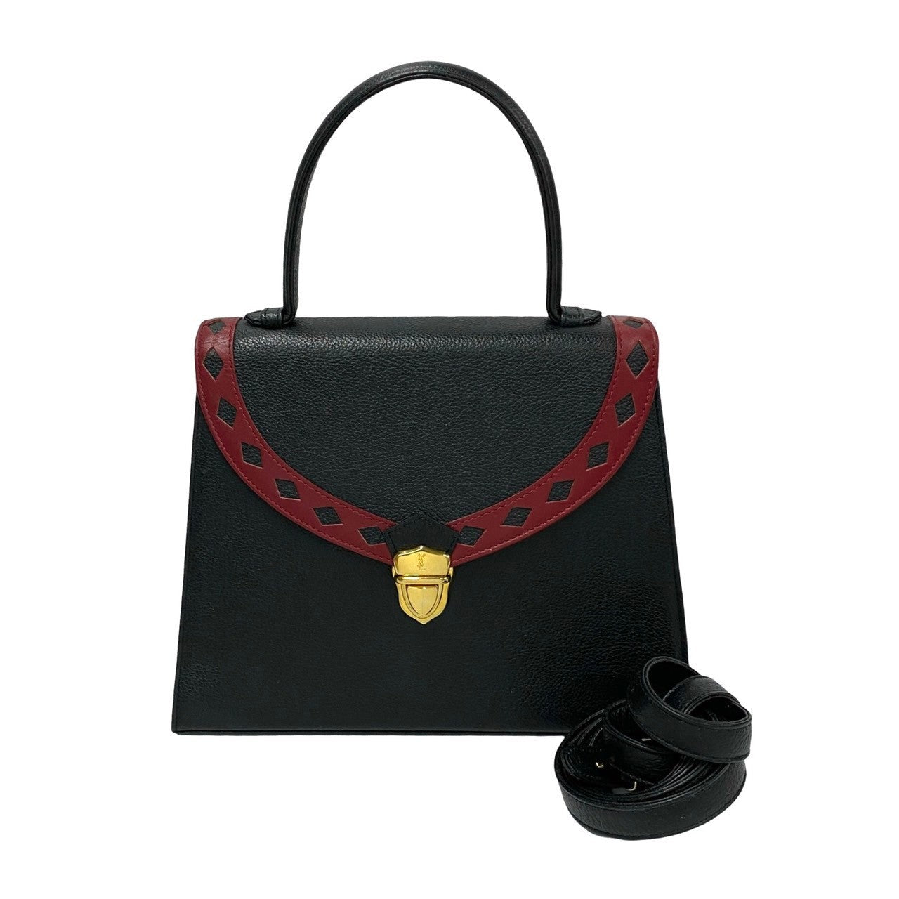 Saint Laurent Leather Red Handbag Style 24