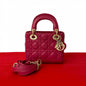 Dior Shoulder Bag leather pink Lady Dior