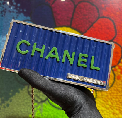 Chanel Luxury Leather Blue Clutch