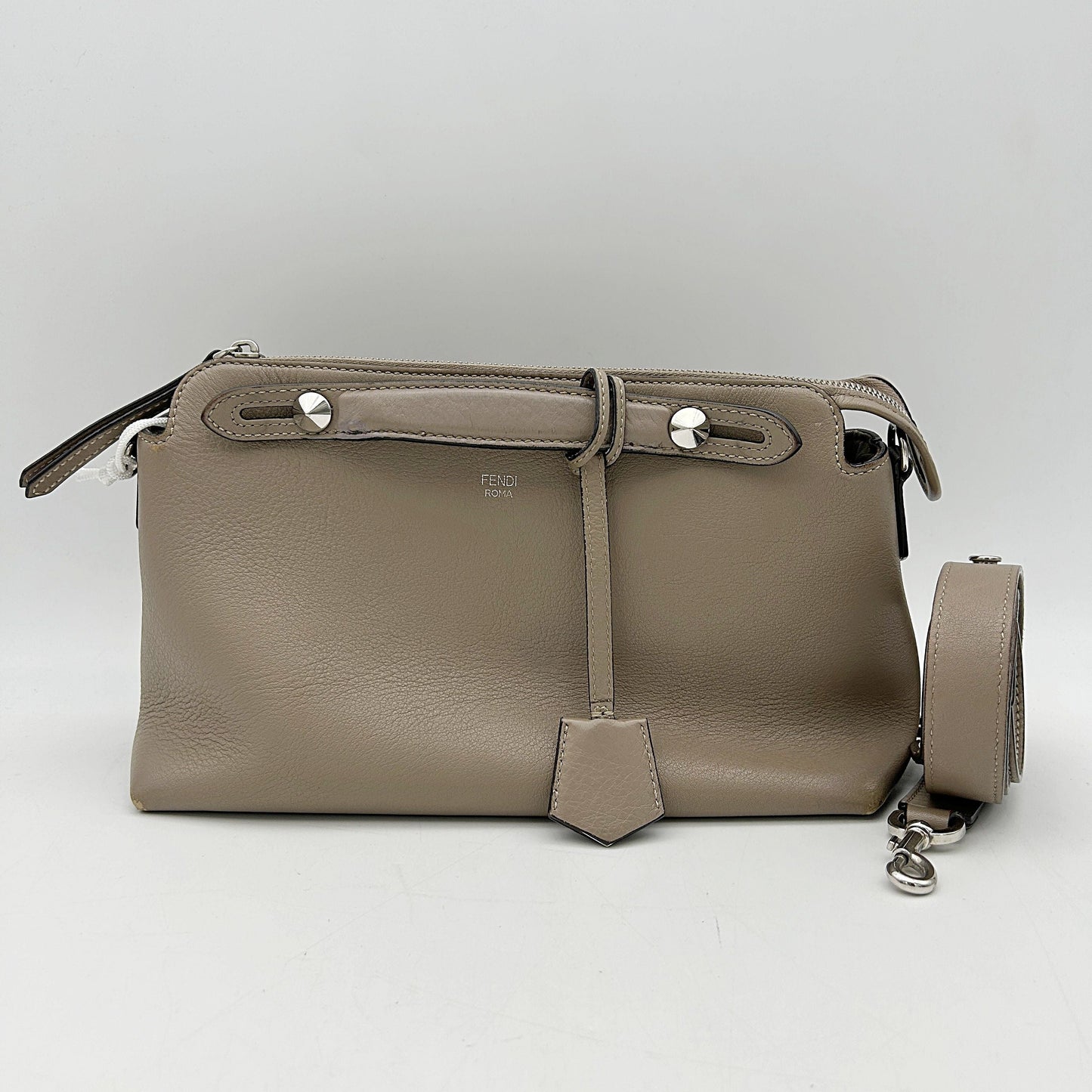 FENDI Vitello Dolce Medium By The Way Boston Bag Tortora LA3427