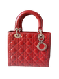 Lady Dior Medium Bag Red Patent Leather SKU 0194