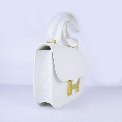 Luxury Hermes Constance Cowskin Leather Bag Beige Golden