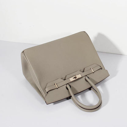 Luxury Hermes 35Cm Birkin Bag Epsom Leather Grey Gold