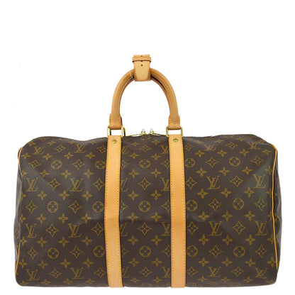Louis Vuitton 2004 Monogram Keepall 45 Travel Duffle Handbag M41428