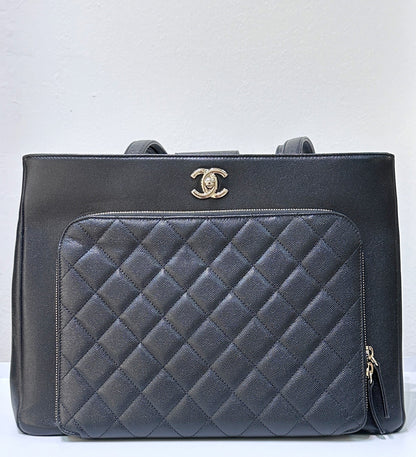 Chanel Business Affinity Shopping Tote Caviar Black GHW