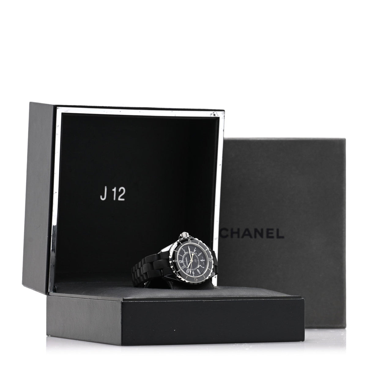Stainless Steel Matte Ceramic 33mm J12 Quartz Watch Black