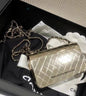 Chanel Quilted Hammered Metal Mini Classic Flap Evening Box Bag Gold Hardware 2022