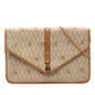 Brown Dior Honeycomb Coated Canvas Chain Crossbody