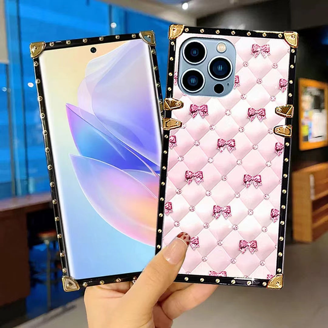 Luxury  Diamond   Square   phone case for samsung