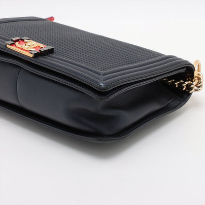 Chanel Boy Leather Chain Shoulder Bag