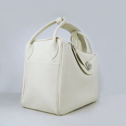 Luxury Hermes Lindy 34Cm Handbag 6208 Beige Silver