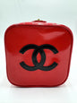 Chanel 1995 Barbie Red Heart-Mirror Vanity Case Bag