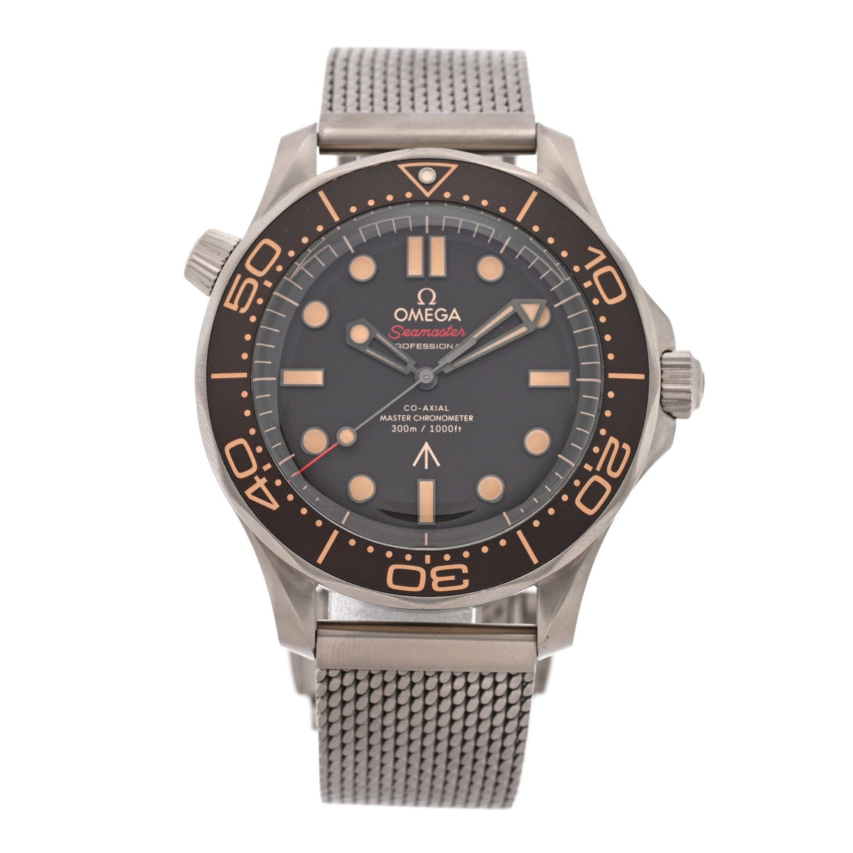 Titanium 42mm Seamaster Diver 300M 007 Automatic Watch Black 210.90.42.20.01.001