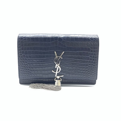 Saint Laurent Kate Embossed Leather Shoulder Bag