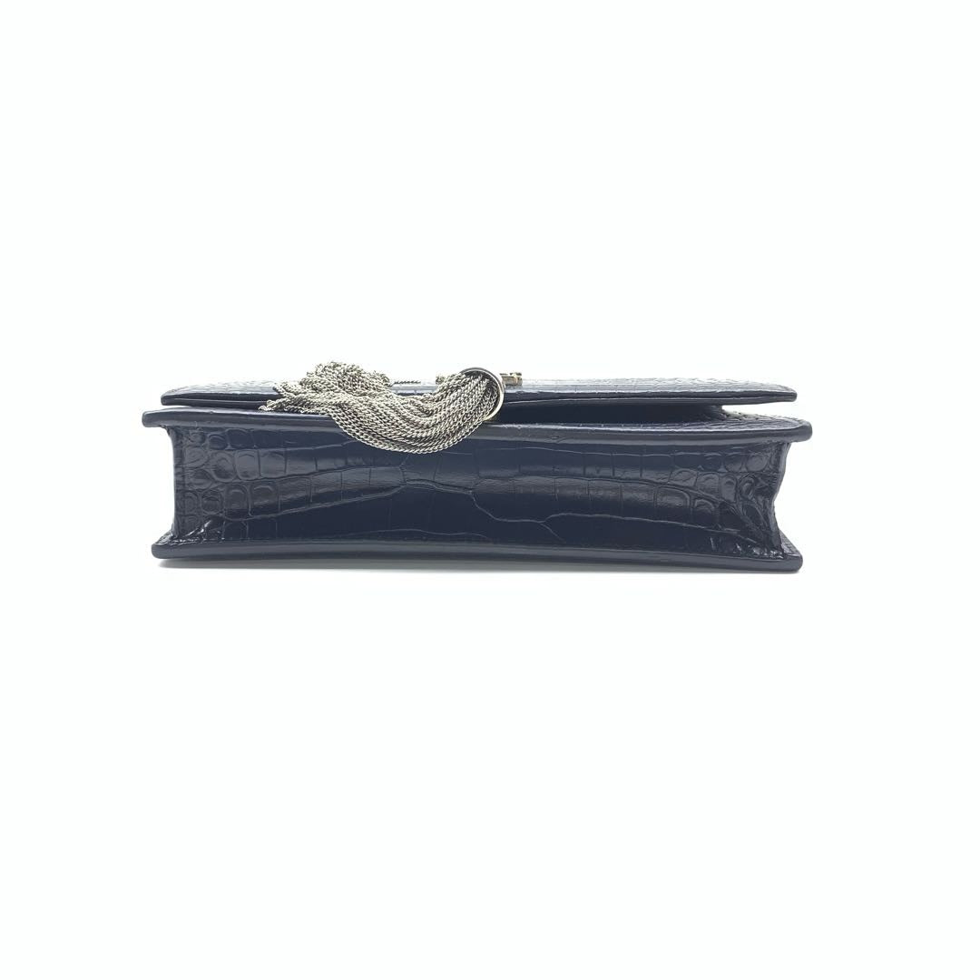 Saint Laurent Kate Embossed Leather Shoulder Bag