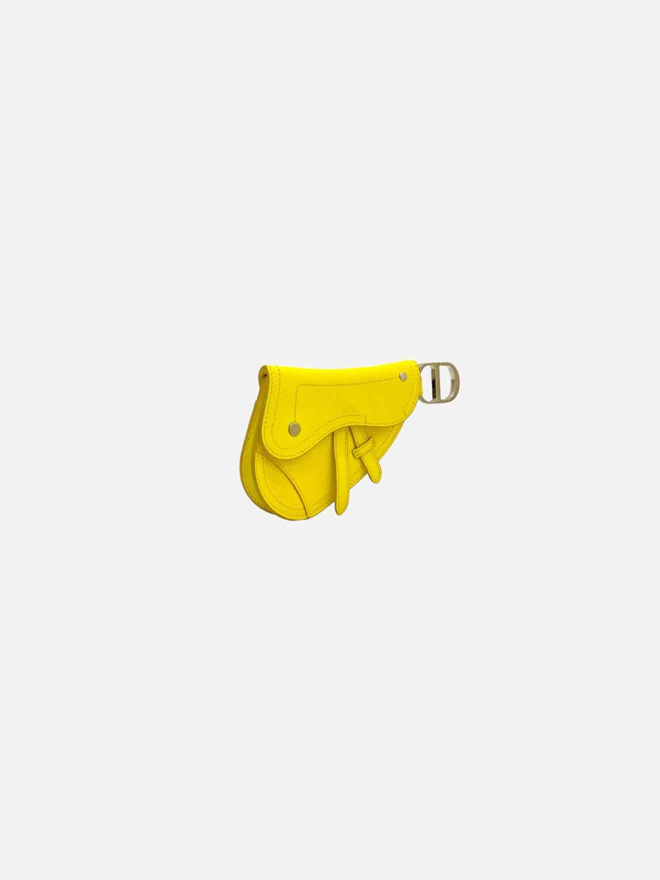 Dior Saddle Leather Crossbody Yellow