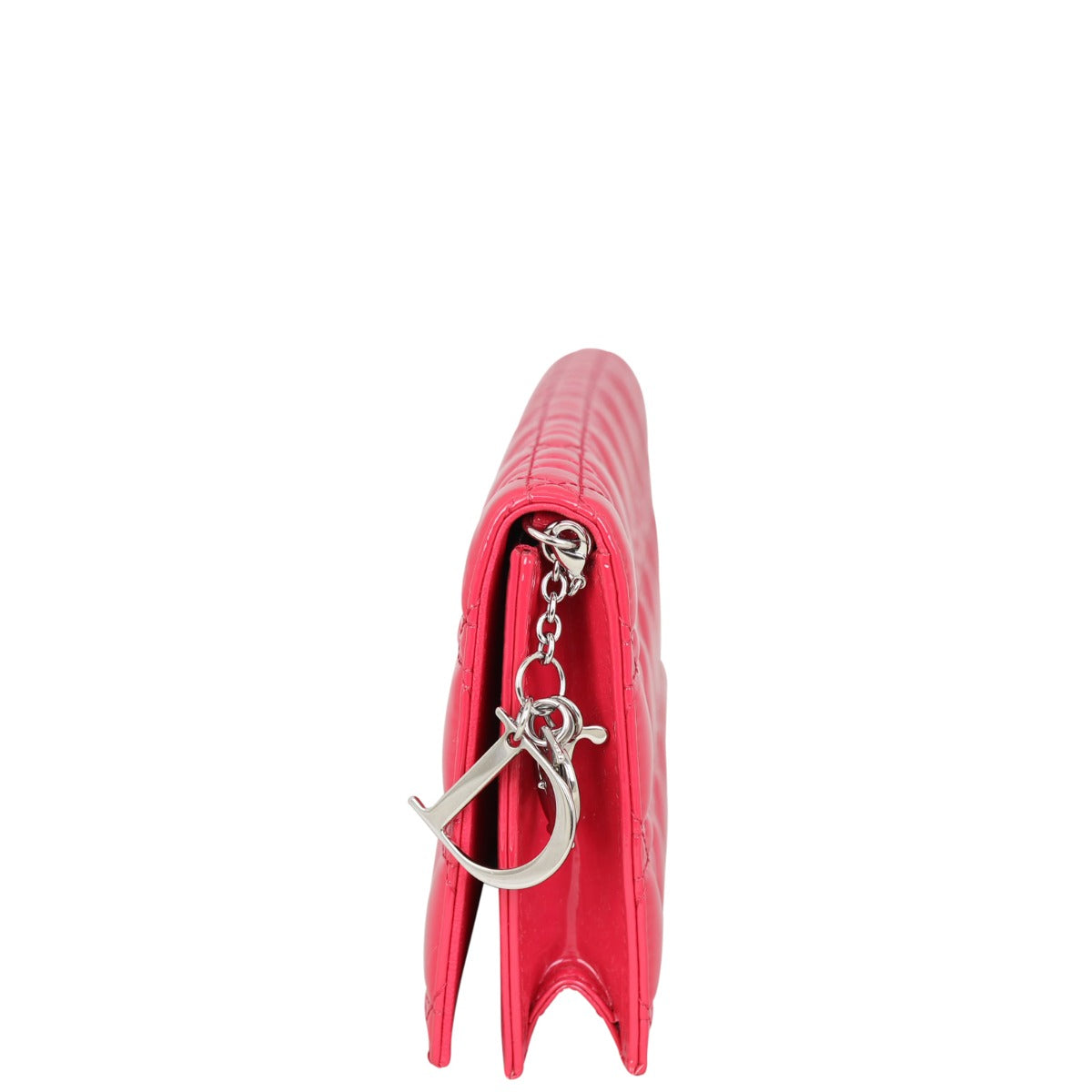 Dior Lady Dior Patent Cannage Chain Clutch