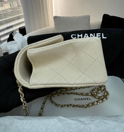 Chanel Luxury Caviar Gold Handbag