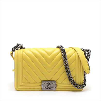 Chanel Boy Silver Chain Shoulder Bag Style